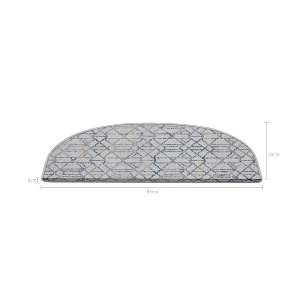 Pelēki kāpņu paklāji (16 gab.) 20x65 cm Cottage Warmth – Vitaus-image-2
