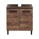 Brūns skapītis zem izlietnes ar ozolkoka imitāciju 60x53 cm Set 374 - Pelipal