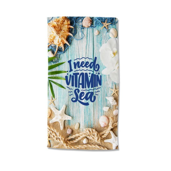 Samta pludmales dvielis 100x180 cm Vitamin Sea – Good Morning