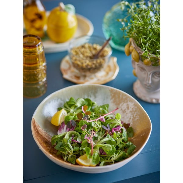 Krēmkrāsas akmensmasas bļodiņa 1,3 l Lacey – Bloomingville-image-4