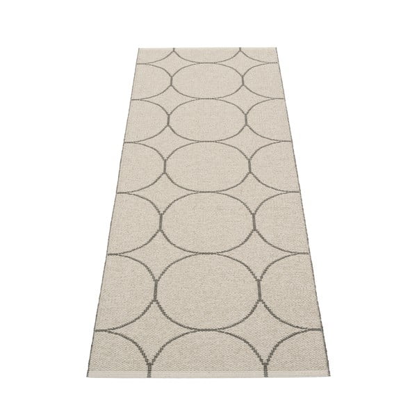 Tumši pelēks iekštelpu un āra celiņa paklājs 70x200 cm Boo Charcoal Linen – Pappelina-image-1