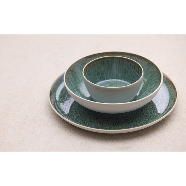 Balta/zaļa akmensmasas bļodiņa 400 ml Gastro White/Green – Bitz-image-1