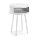 Balts žurnālgaldiņš ar uzglabāšanas vietu Kave Home Bruk