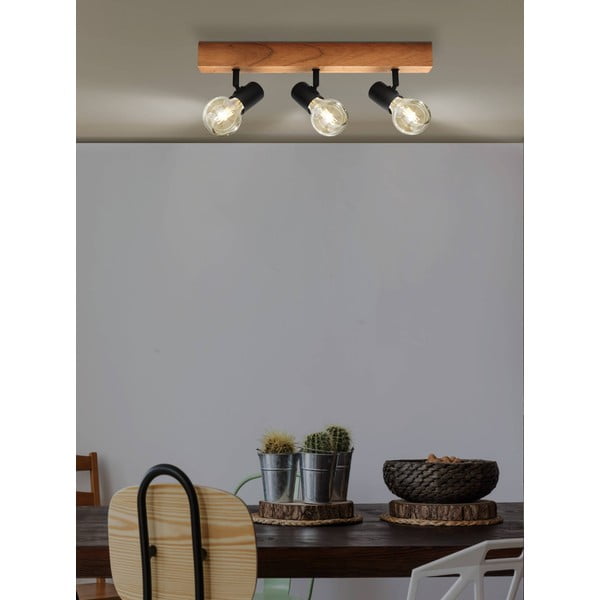 Melna/dabīga toņa griestu lampa 5x48 cm TOWNSHEND 3 – EGLO-image-1