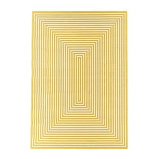 Dzeltens āra paklājs Floorita Braid, 160 x 230 cm