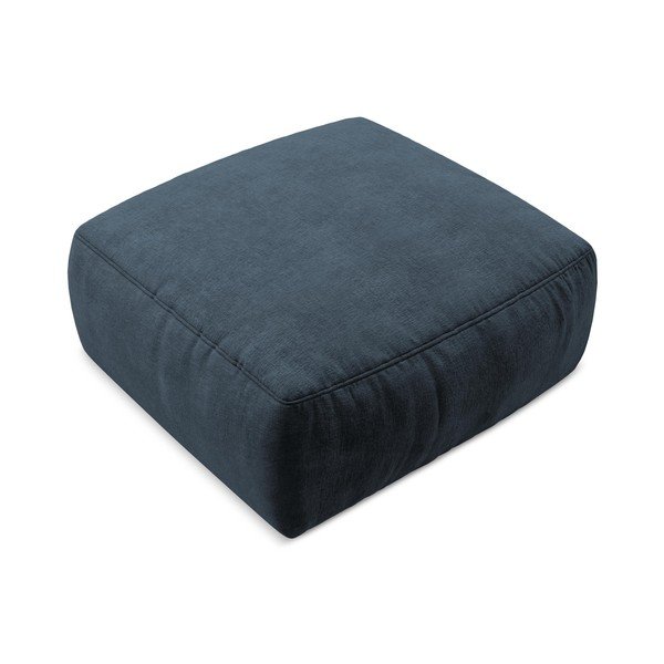 Tumši zils kāju soliņš no šenila auduma Kuki – Makamii-image-2