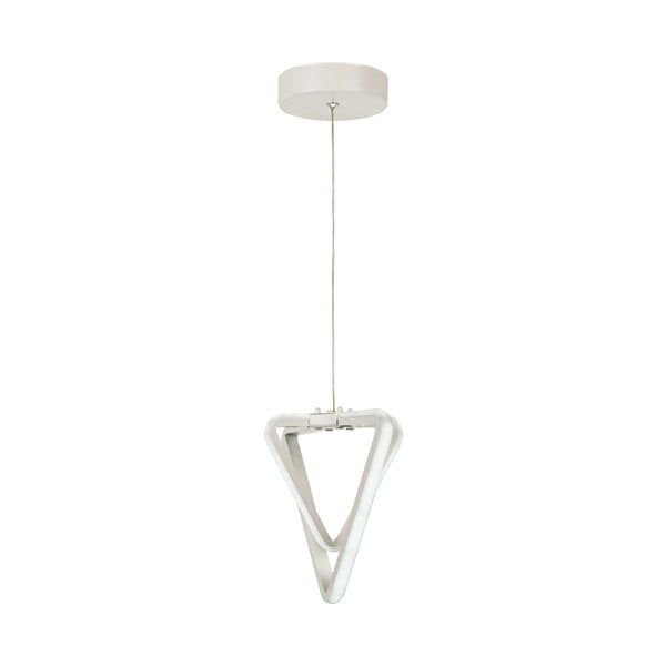 Balta metāla LED piekaramā lampa ø 20 cm Baris – Squid Lighting