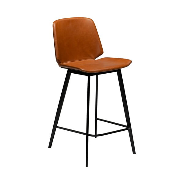 Konjaka brūns eko ādas bāra krēsls DAN-FORM Denmark Swing, augstums 94 cm