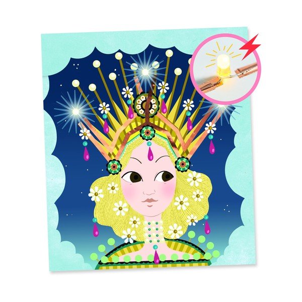 3 spīdošu attēlu komplekts Djeco Royal Crown-image-1