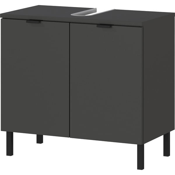 Antracīta pelēks skapītis zem izlietnes 60x56 cm Arcena – Germania-image-2