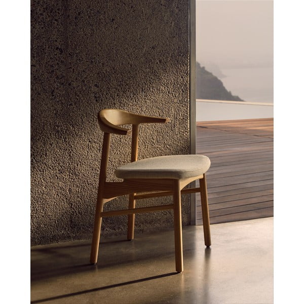 Bēšs/dabīga toņa pusdienu krēsls Timons – Kave Home-image-1