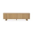 Dabīga toņa TV galdiņš ar ozolkoka imitāciju 180x50,5x40 cm Padoc – MOME