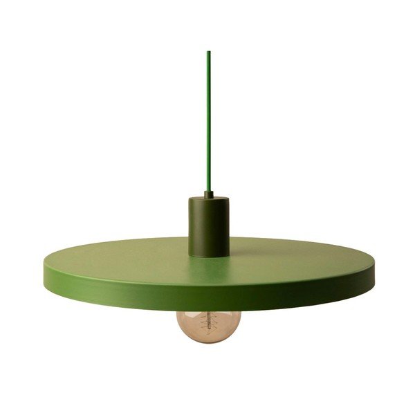 Zaļa metāla piekaramā lampa ø 40 cm Ori – Micadoni 