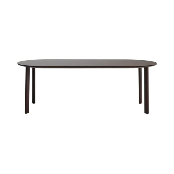 Dārza ēdamgalds ar stikla galda virsmu 100x230 cm Erice – Kave Home-image-3