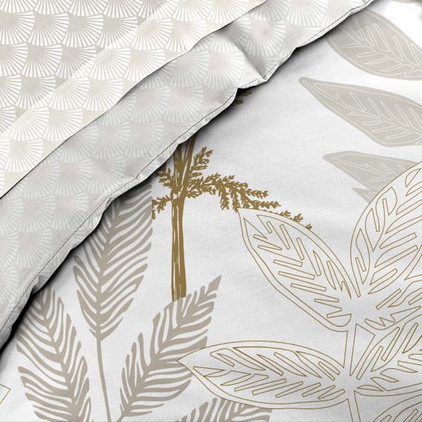 Bēša divguļamā kokvilnas gultas veļa ar palagu 240x220 cm Raoni – douceur d'intérieur-image-2