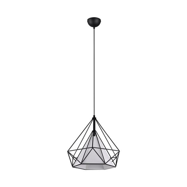 Melna piekaramā lampa ø 38 cm Babette – Trio