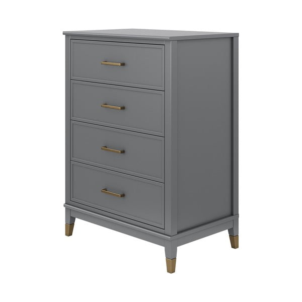 Pelēka kumode CosmoLiving by Cosmopolitan Westerleigh, 75 x 106 cm-image-3