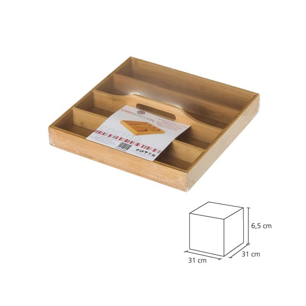 Bambusa galda piederumu organizators Casa Selección, 31 x 31 cm-image-4