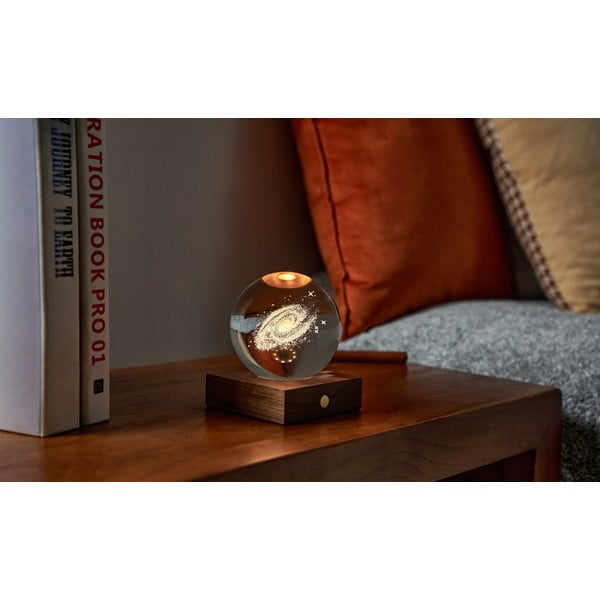 Tumši brūns gaismas dekors ar USB Amber – Gingko-image-4