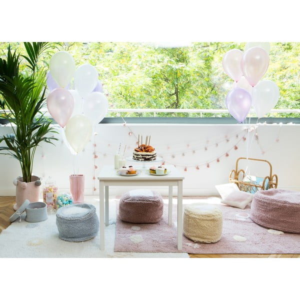 Rozā mazgājams/ar rokām darināts kokvilnas bērnu paklājs 140x200 cm Noah – Lorena Canals-image-1