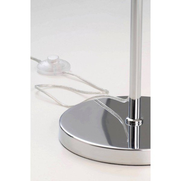 Balta/spīdīgas sudraba krāsas tekstila stāvlampa (augstums 165 cm) Celie – Jotex-image-4