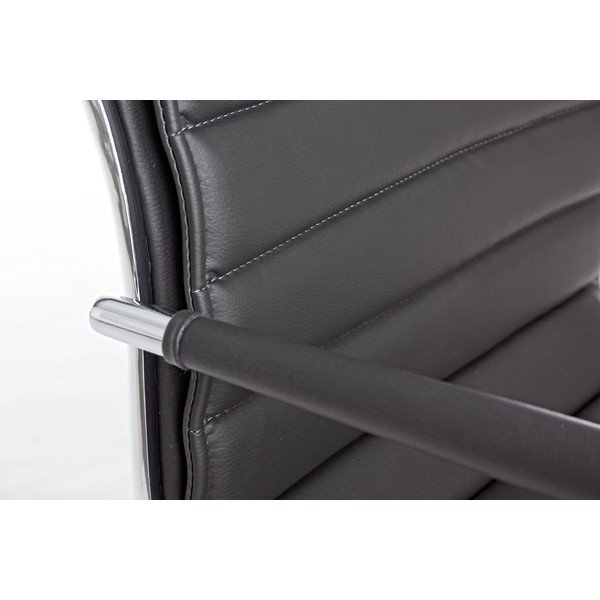 Tumši pelēks mākslīgās ādas biroja krēsls Perth – Yes Everyday-image-1