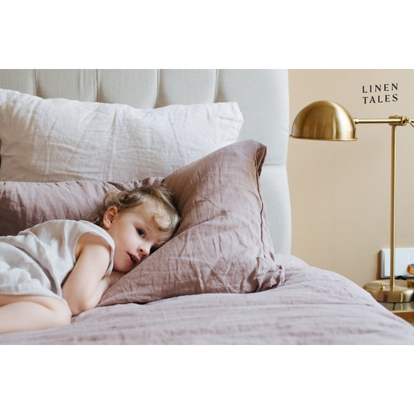 Rozā/brūns lina palags 180x260 cm Ashes of Roses – Linen Tales-image-4