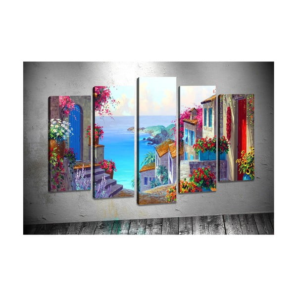 5 gleznu komplekts Tablo Center Dolce Vita-image-1