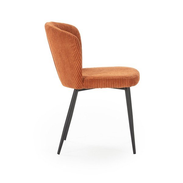 Oranži velveta pusdienu krēsli (4 gab.) Megan – Marckeric-image-3