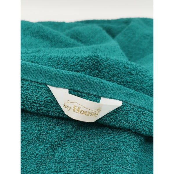 Zaļganzils pludmales dvielis 100x180 cm Big – My House-image-1