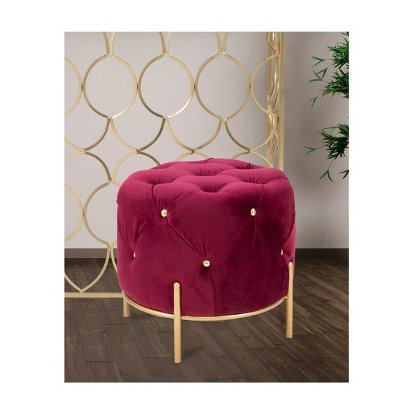 Mauro Ferretti Glam bordo sarkans taburete, ø 45 cm-image-1