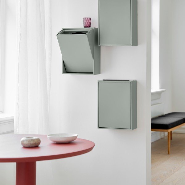Dūmakaini zila atkritumu šķirošanas/sienas pārstrādātas plastmasas atkritumu tvertne Recycling Box – ReCollector-image-4