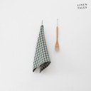 Lina trauku dvielis 45x65 cm Forest Green Gingham – Linen Tales