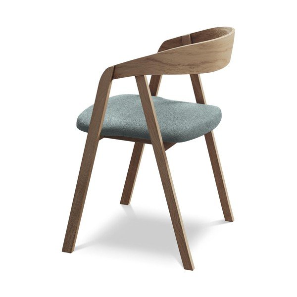 Zils masīvkoka ēdamistabas krēsls Erika – Makamii-image-3