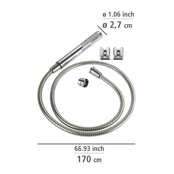 Dušas šļūtene izlietnei ar dubulto sienas kronšteinu Wenko-image-3