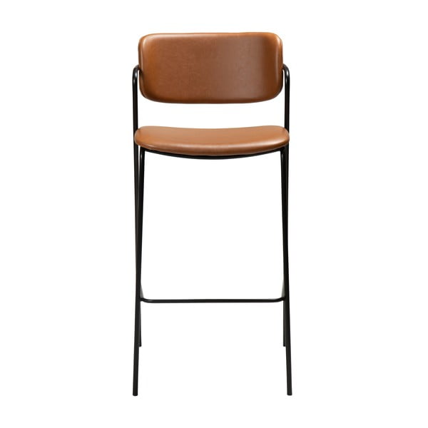 Brūns mākslīgās ādas bāra krēsls DAN-FORM Denmark Zed, augstums 107 cm-image-2