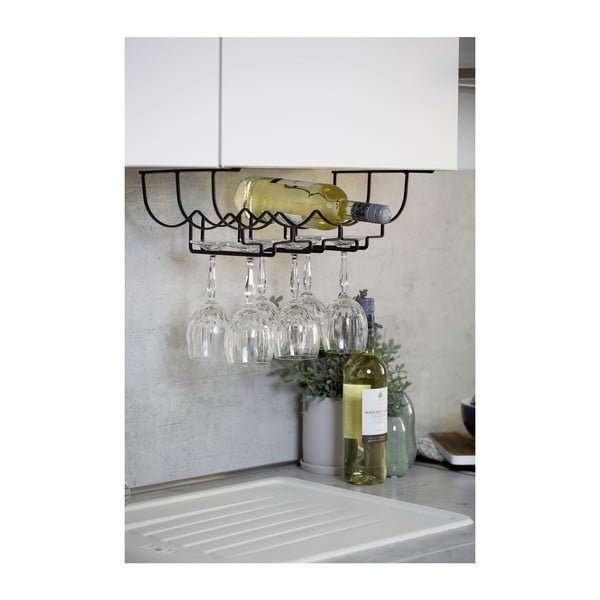 Melns metāla glāžu statīvs Wenko-image-2