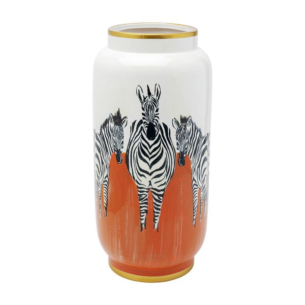 Vāze Kare Design Orange Zebras, augstums 39 cm