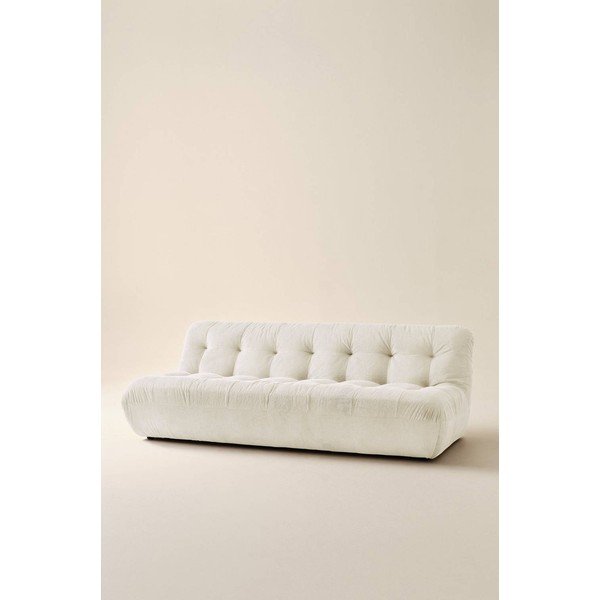 Krēmkrāsas velveta dīvāns 212 cm Kelso – Jotex-image-1