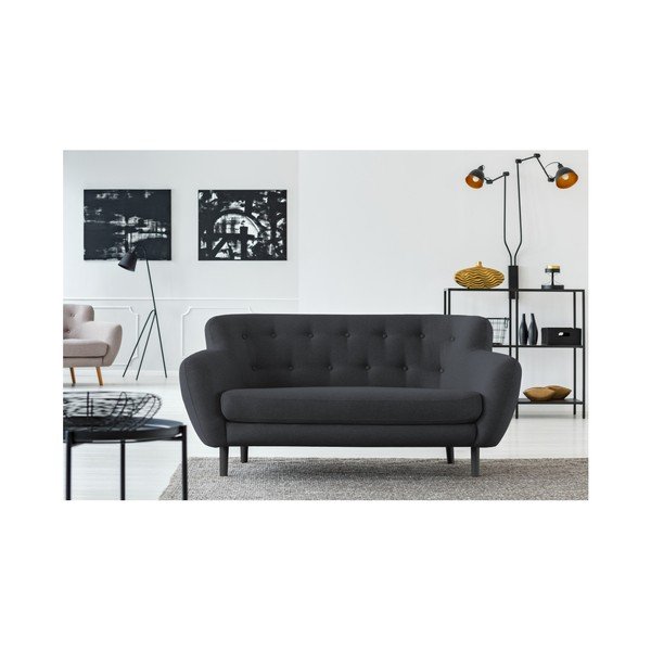 Tumši pelēks dīvāns Cosmopolitan Design Hampstead, 162 cm-image-4