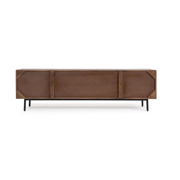 Dabīga toņa mango masīvkoka TV galdiņš 170x50x40 cm Tadita – Bizzotto-image-4