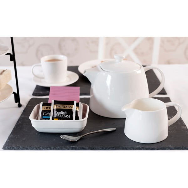 Balta porcelāna piena krūze Mikasa Ridget, 0,4 l-image-4