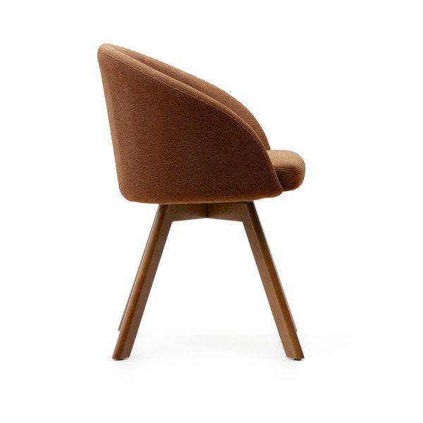 Brūns polsterēts ēdamistabas krēsls Marvin – Kave Home-image-4