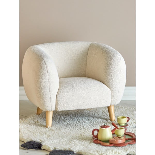 Balts bērnu atpūtas krēsls Cade – Bloomingville Mini-image-1