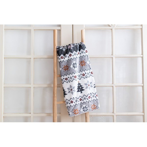 Mikroplīša pleds ar Ziemassvētku motīvu 150x200 cm Magic Flake – My Home