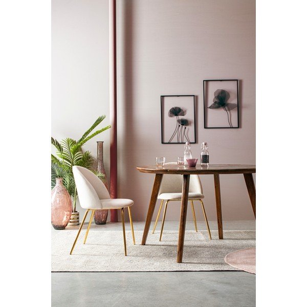Mango masīvkoka apaļš ēdamgalds ø 120 cm Sylvester – Bizzotto-image-3