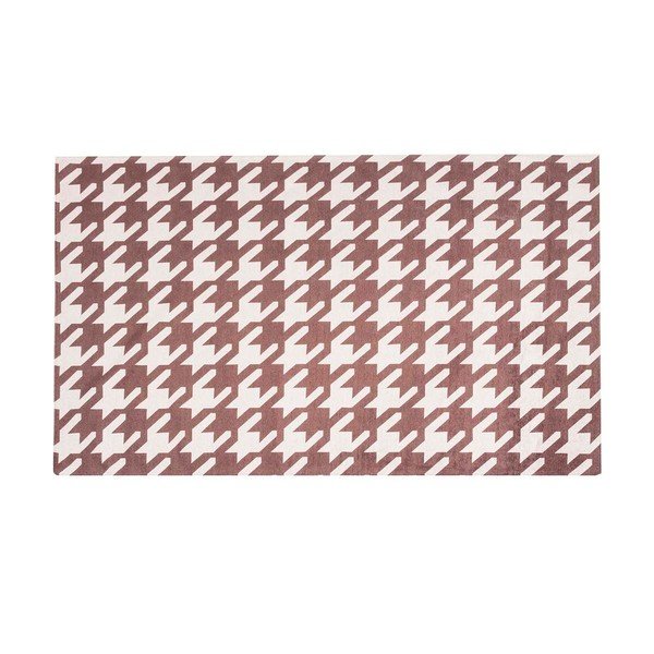 Ļoti izturīgs virtuves paklājs Webtappeti Pied de Poule Brown, 130 x 190 cm-image-2