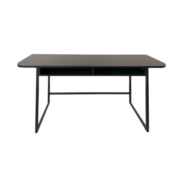 Melns konsoles galds ar oškoka imitāciju 40x140 cm Darlington – Actona