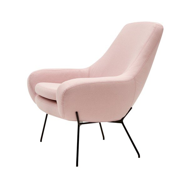 Gaiši rozā atpūtas krēsls Softline Noomi-image-2