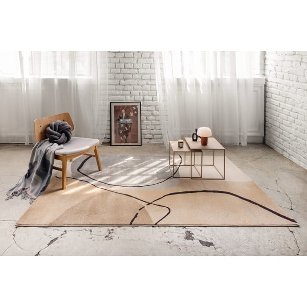 Bēšs paklājs 200x290 cm Abstracta – Universal-image-1